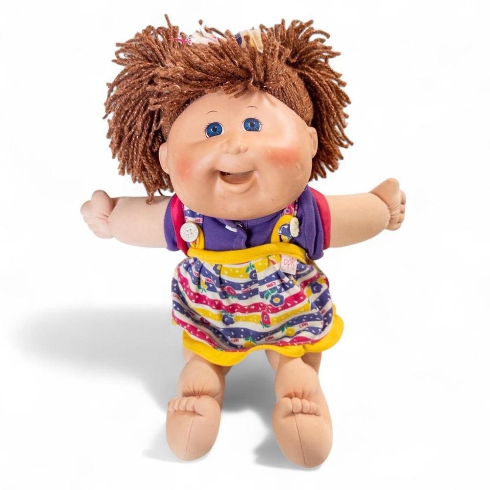 Cabbage Patch Kid Doll with Colorful Dress